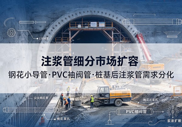 达川注浆管细分市场扩容，隧道钢花小导管、PVC 袖阀管、桩基后注浆管需求分化